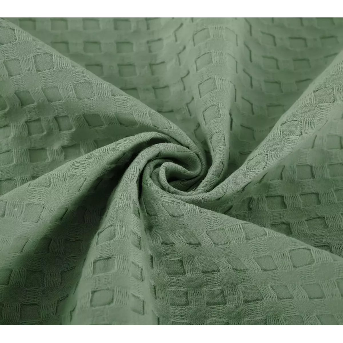 Халат вафельный унисекс "Relax" (оливковый)