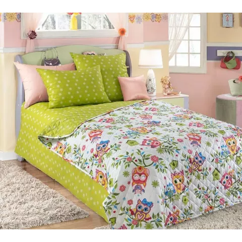 Покрывало стеганое Текс-Дизайн "Совята" (перкаль), 140х210