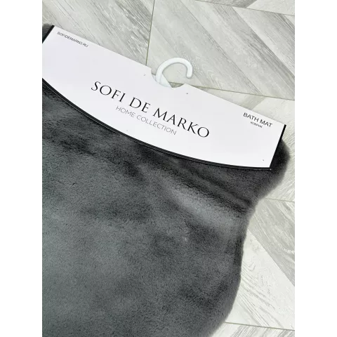 Коврик плюшевый Sofi De Marko (антрацит), 80х120