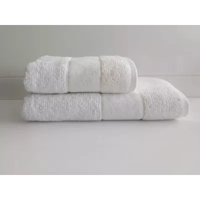 Махровое лицевое полотенце Sofi De Marko “Ronald” (белый), 50х90