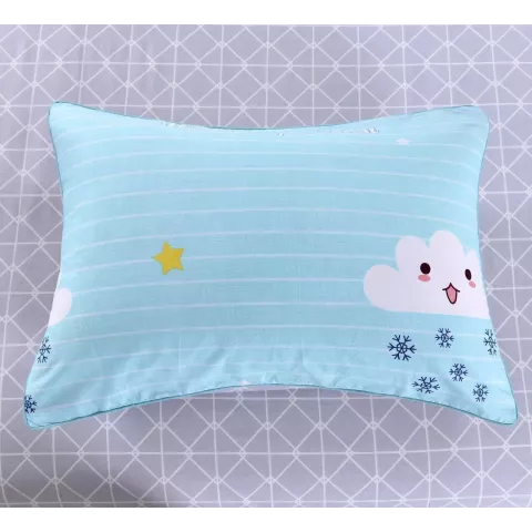 Комплект постельного белья Sofi De Marko “Веселые тучки” (голубые), 1.5 спальный