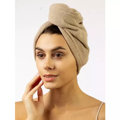 Полотенце для сушки волос Sofi De Marko "Beatrice" (беж) 26х58см