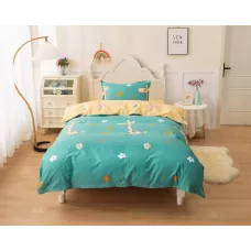 Комплект постельного белья Sofi De Marko “Giraffe” (синий), 1.5 спальный
