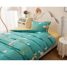 Комплект постельного белья Sofi De Marko “Giraffe” (синий), 1.5 спальный