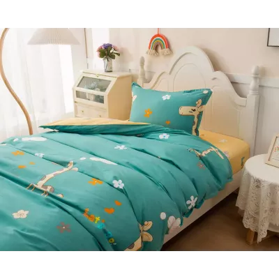 Комплект постельного белья Sofi De Marko “Giraffe” (синий), 1.5 спальный