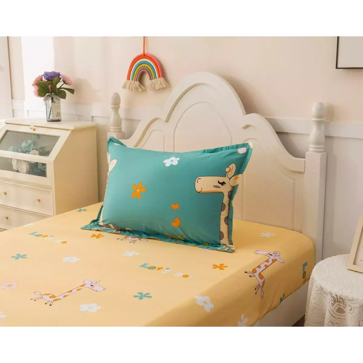 Комплект постельного белья Sofi De Marko “Giraffe” (синий), 1.5 спальный