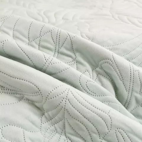 Велюровое покрывало Sofi De Marko “Мелисса” (ментол), 240x260