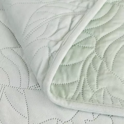 Велюровое покрывало Sofi De Marko “Мелисса” (ментол), 240x260