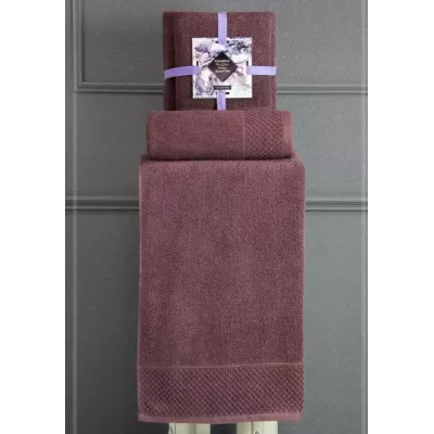 Махровое полотенце Kazanov.a "Готье" (винный) 50×90