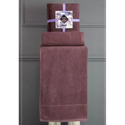 Махровое полотенце Kazanov.a "Готье" (винный) 50×90