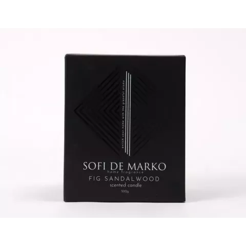 Свеча ароматическая большая Sofi De Marko "Fig Sandalwood" (500гр), 1 шт