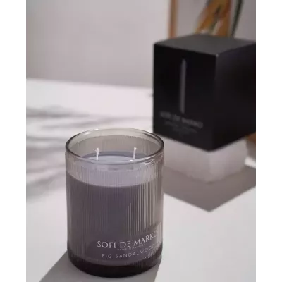 Свеча ароматическая большая Sofi De Marko "Fig Sandalwood" (500гр), 1 шт