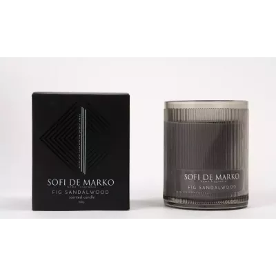 Свеча ароматическая большая Sofi De Marko "Fig Sandalwood" (500гр), 1 шт