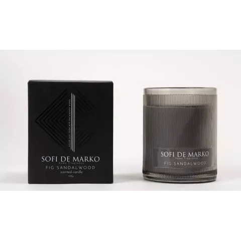 Свеча ароматическая большая Sofi De Marko "Fig Sandalwood" (500гр), 1 шт