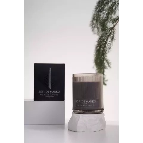 Свеча ароматическая большая Sofi De Marko "Fig Sandalwood" (500гр), 1 шт