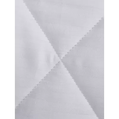 Комплект с одеялом DonCotton "Страйп-сатин" (белый), 1.5 спальный