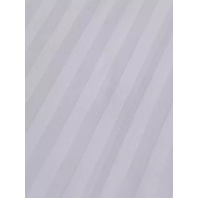 Комплект с одеялом DonCotton "Страйп-сатин" (белый), 1.5 спальный