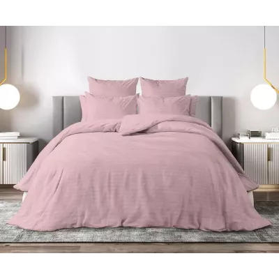 Комплект постельного белья Волшебная ночь Stripe "Silver Rose", семейный