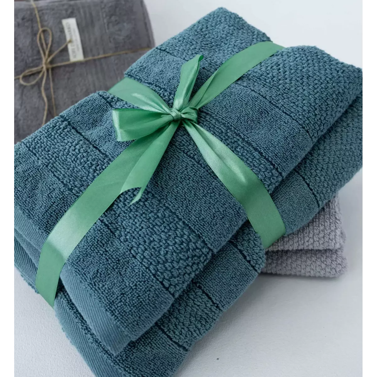 Махровое банное полотенце Verossa “Milano” (пудрово-голубой), 70х140