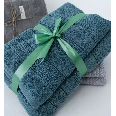 Махровое банное полотенце Verossa “Milano” (пудрово-голубой), 70х140