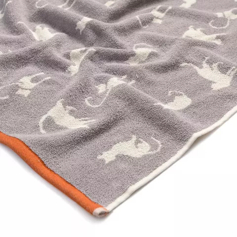 Махровое полотенце Sofi De Marko “Kitty” (серое), 50x90