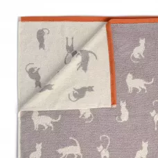 Махровое полотенце Sofi De Marko “Kitty” (серое), 50x90