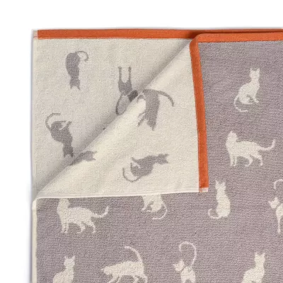 Махровое полотенце Sofi De Marko “Kitty” (серое), 50x90