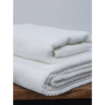 Махровое полотенце DonCotton “Lusso” (белый), 70х140