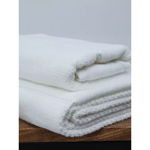 Махровое полотенце DonCotton “Lusso” (белый), 70х140