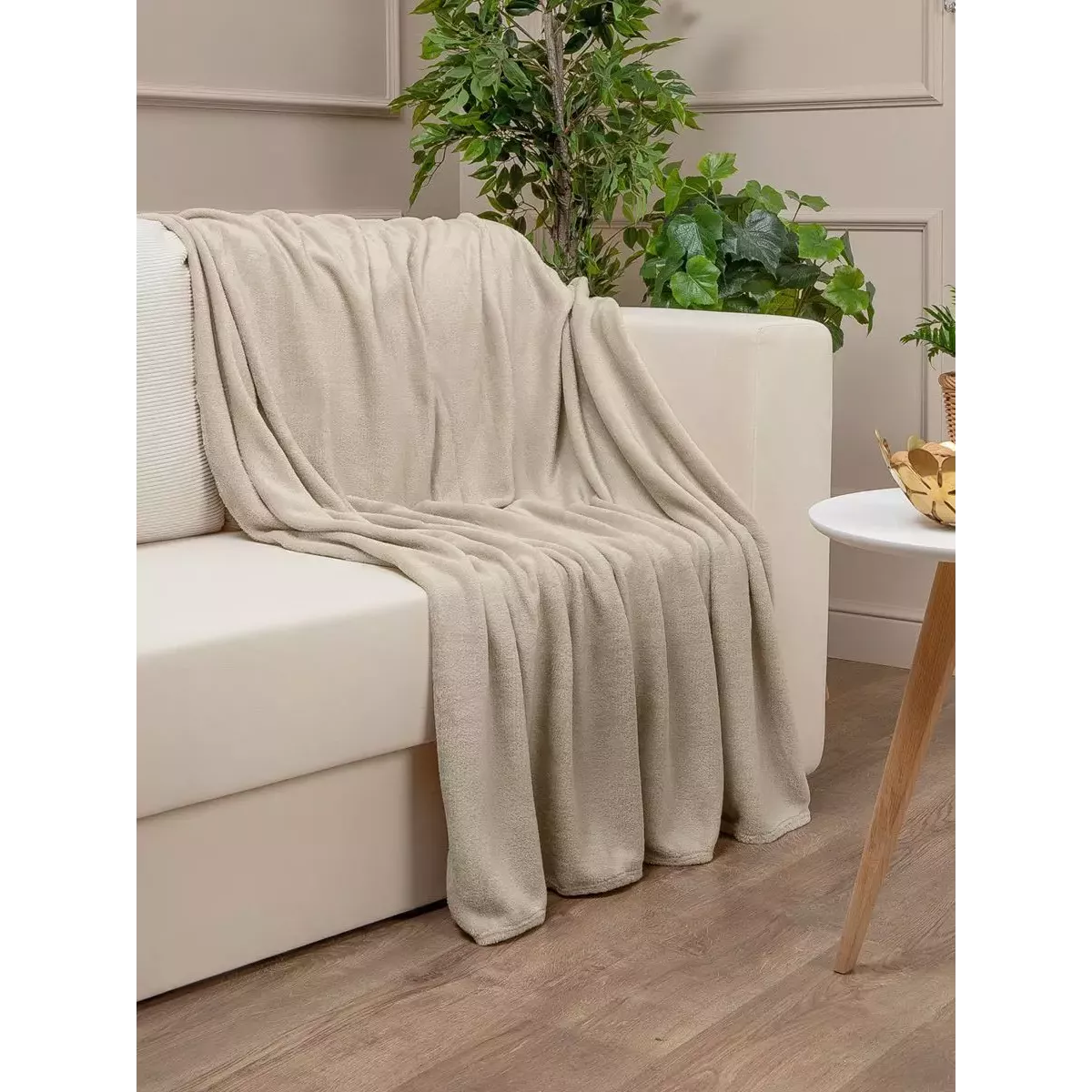 Плед Texrepublic “Absolute” flannel (бежевый), 150x200