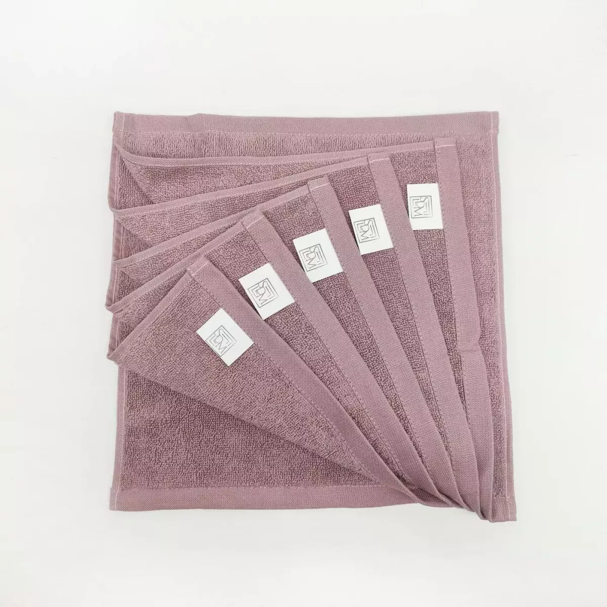 Комплект полотенец Sofi de marko “Бруна” (пепел роза), 30x30 (6 шт)