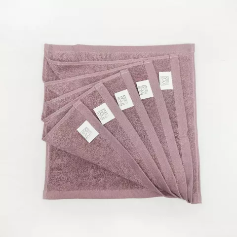 Комплект полотенец Sofi de marko “Бруна” (пепел роза), 30x30 (6 шт)