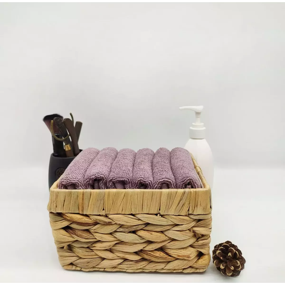 Комплект полотенец Sofi de marko “Бруна” (пепел роза), 30x30 (6 шт)