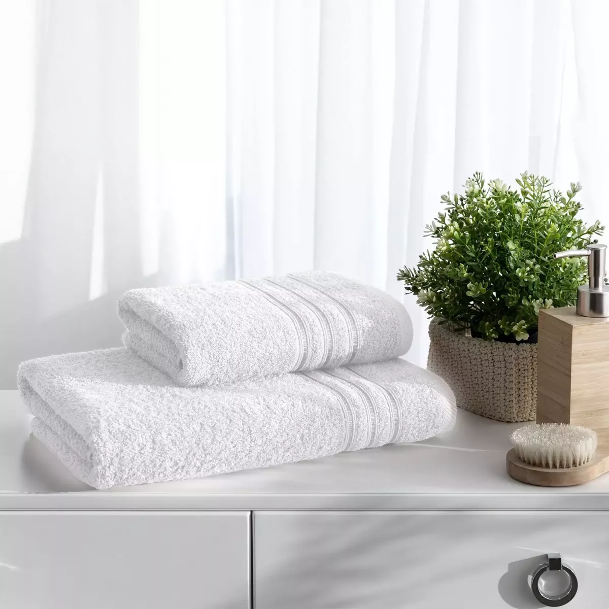 Махровое полотенце Самойловский текстиль “Верона” (белый), 70х140