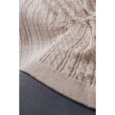 Вязаный плед Sofi de Marko "Джовани" (бежевый), 160х220