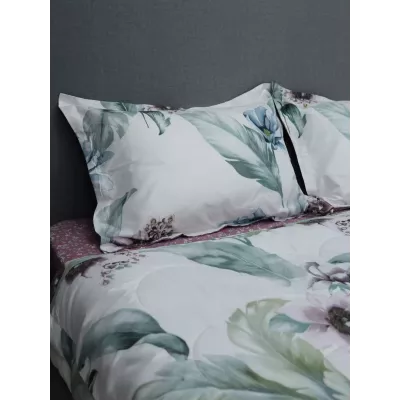 Комплект с одеялами KAZANOV.A Nano Cotton Air “Мальва” (молоко роза антика), семейный