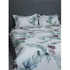 Комплект с одеялами KAZANOV.A Nano Cotton Air “Мальва” (молоко роза антика), семейный