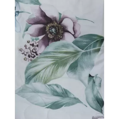 Комплект с одеялами KAZANOV.A Nano Cotton Air “Мальва” (молоко роза антика), семейный