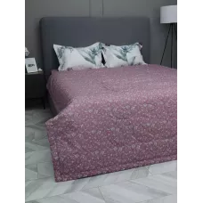 Комплект с одеялами KAZANOV.A Nano Cotton Air “Мальва” (молоко роза антика), семейный