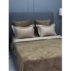 Комплект с одеялом KAZANOV.A Lindor Fluffy карамель (египетский хлопок-велюр), евро