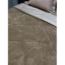 Комплект с одеялом KAZANOV.A Lindor Fluffy карамель (египетский хлопок-велюр), евро