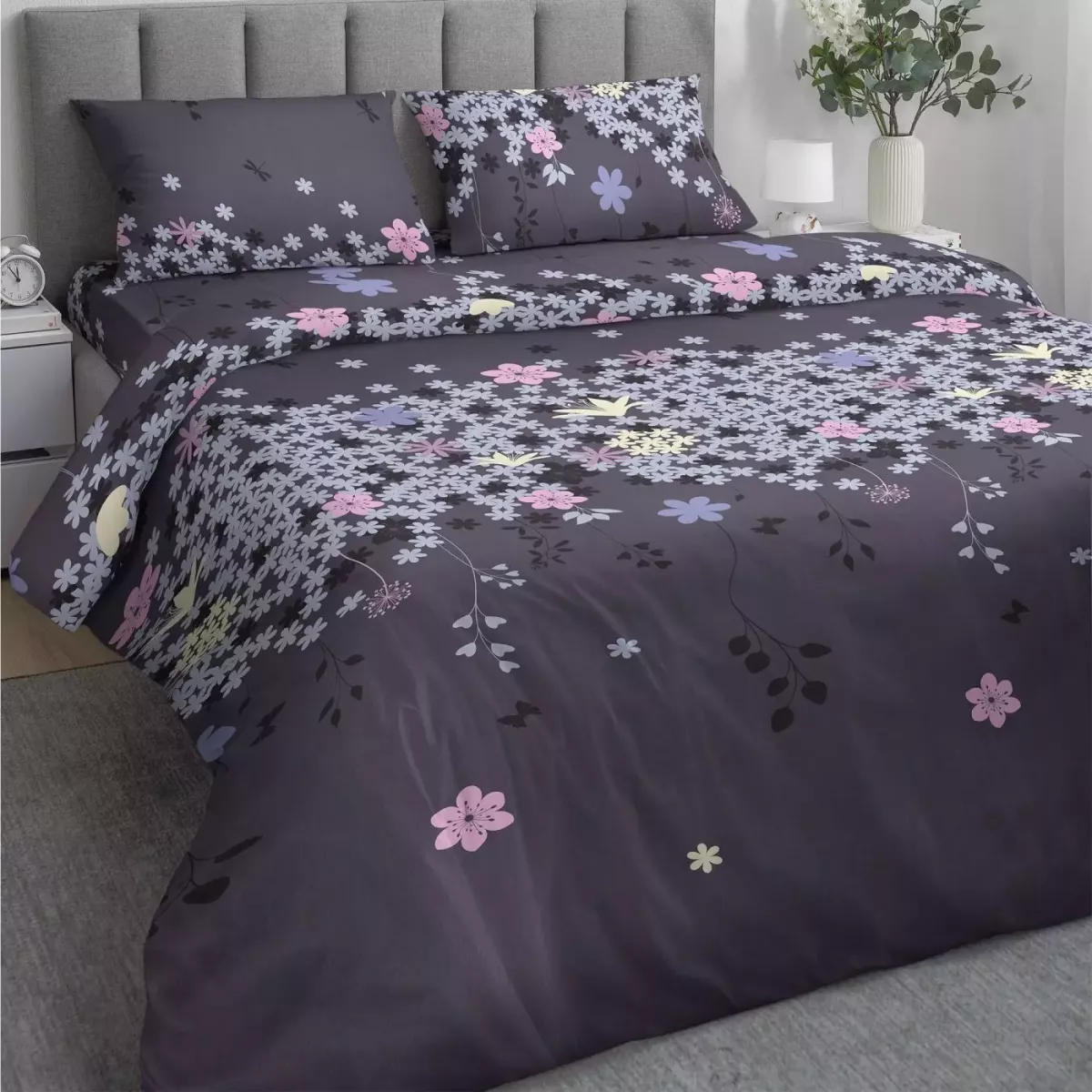 Комплект постельного белья Самойловский текстиль “Незабудка”, семейный