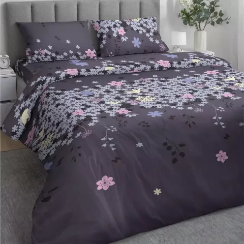 Комплект постельного белья Самойловский текстиль “Незабудка”, семейный