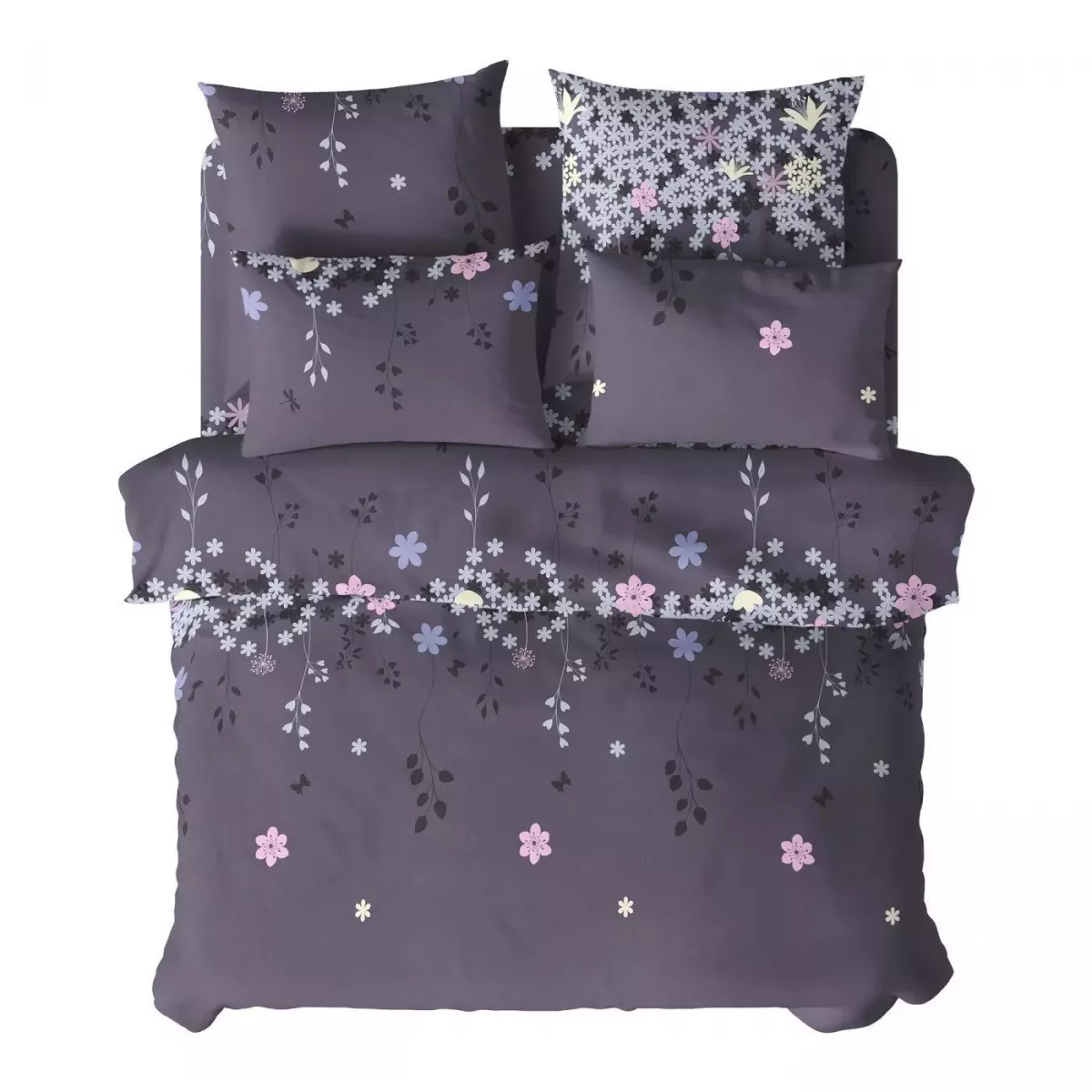 Комплект постельного белья Самойловский текстиль “Незабудка”, семейный