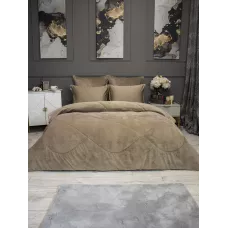 Комплект с одеялами KAZANOV.A "Монро" египетский хлопок (бежевый), евро