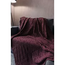Махровое покрывало Karteks "Venesia" жаккард (фиолетовый), 160х220