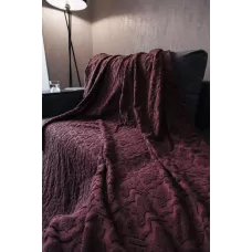 Махровое покрывало Karteks "Venesia" жаккард (фиолетовый), 160х220
