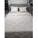 Комплект с одеялом DonCotton "Stripe Sateen " (лунный свет), семейный