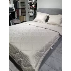 Комплект с одеялом DonCotton "Stripe Sateen " (лунный свет), евро