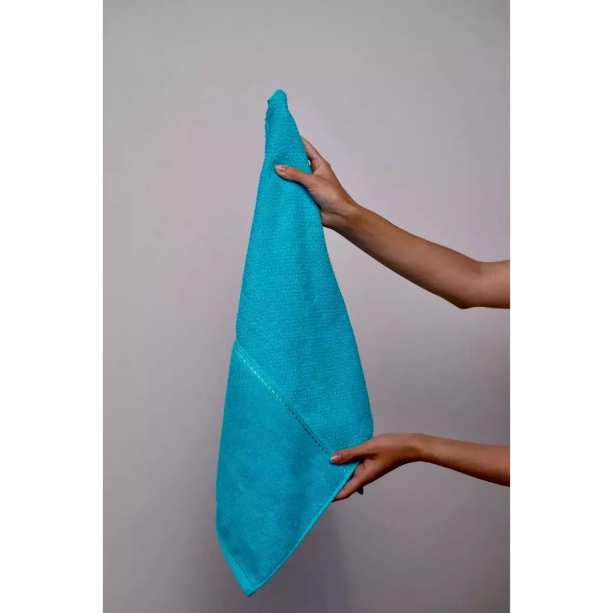 Махровое полотенце DonCotton “Lusso” (морская волна), 50х90